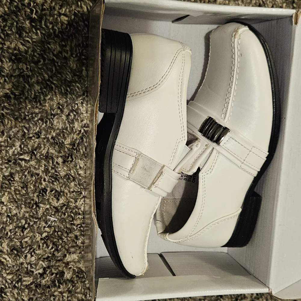 Toddler Boy White Dress Shoes‎